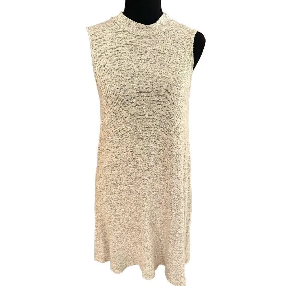ACEMI mock neck sleeveless lightweight knit swing style dress, size S